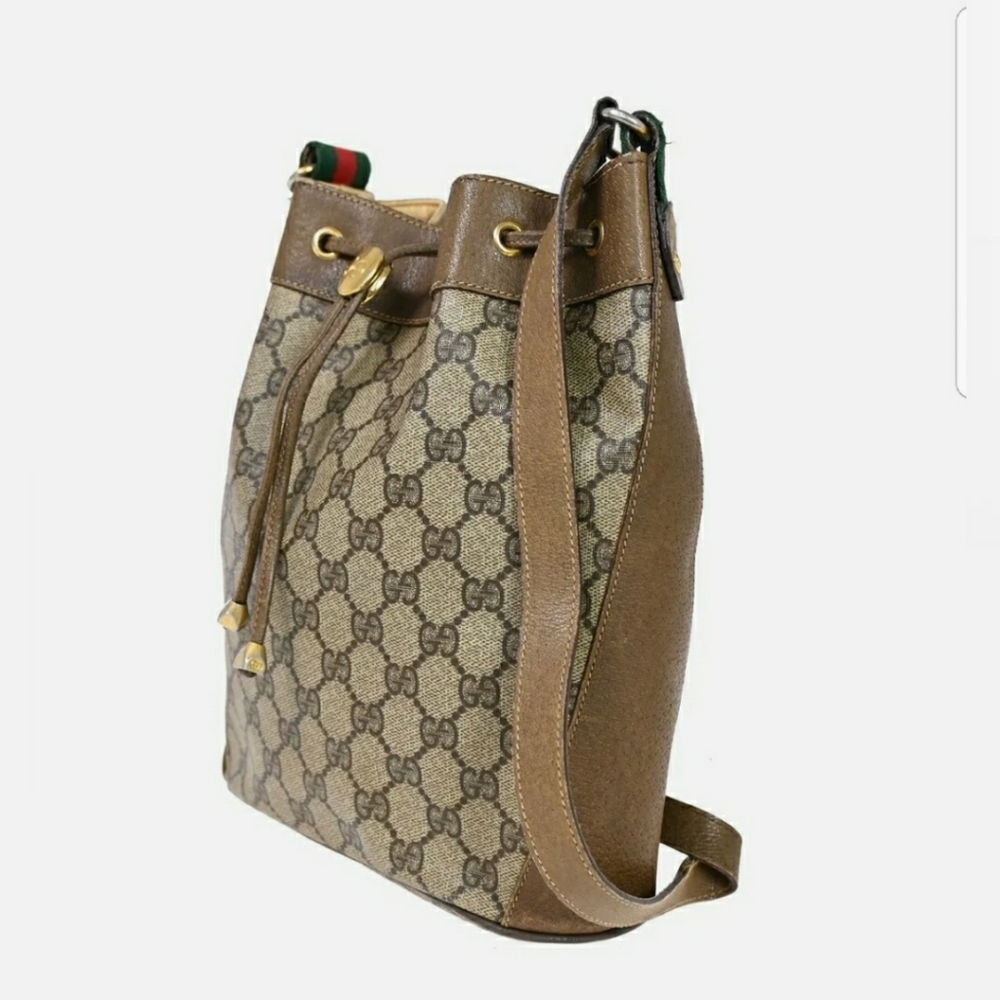 Gucci Gg Pattern Sherry Drawstring Shoulder Bag - image 2